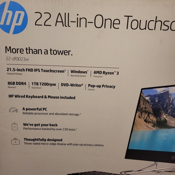 HP 22 All In One PC. - Picture 2 of 5